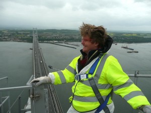 On top of tHe Forth Road Bridge